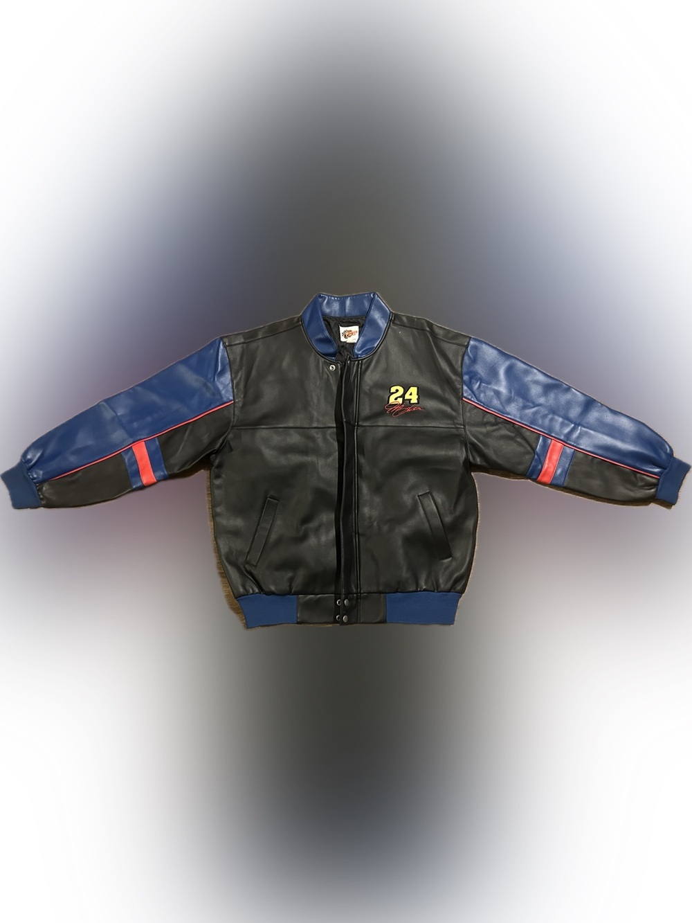 vintage Jeff Gordon Chase Authentics NASCAR faux leather jacket XL